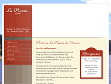 Tablet Screenshot of lapiazza-pizzeria.de